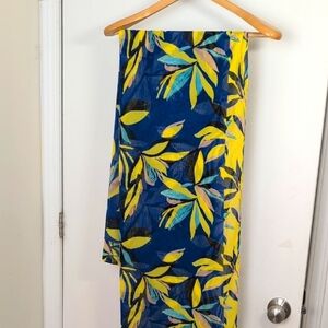 PRIMMADONNA BLUE AND YELLOW FLORAL WRAP